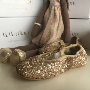 Isadora glitter grueso dorado - número 26