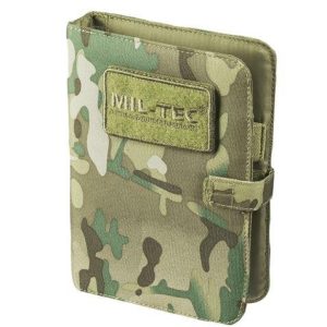 Libreta táctica porta documentos multicam tapa rígida