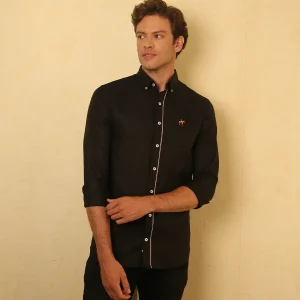 Camisa Fondo Entero M/L Negro Ref. 115020325