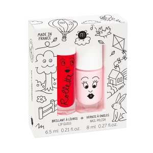 Nailmatic - DUO esmalte y brillo de labios KIDS COTTAGE