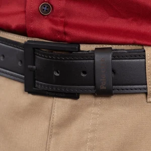 Correa De Cuero Color Negro Ref. 124021225