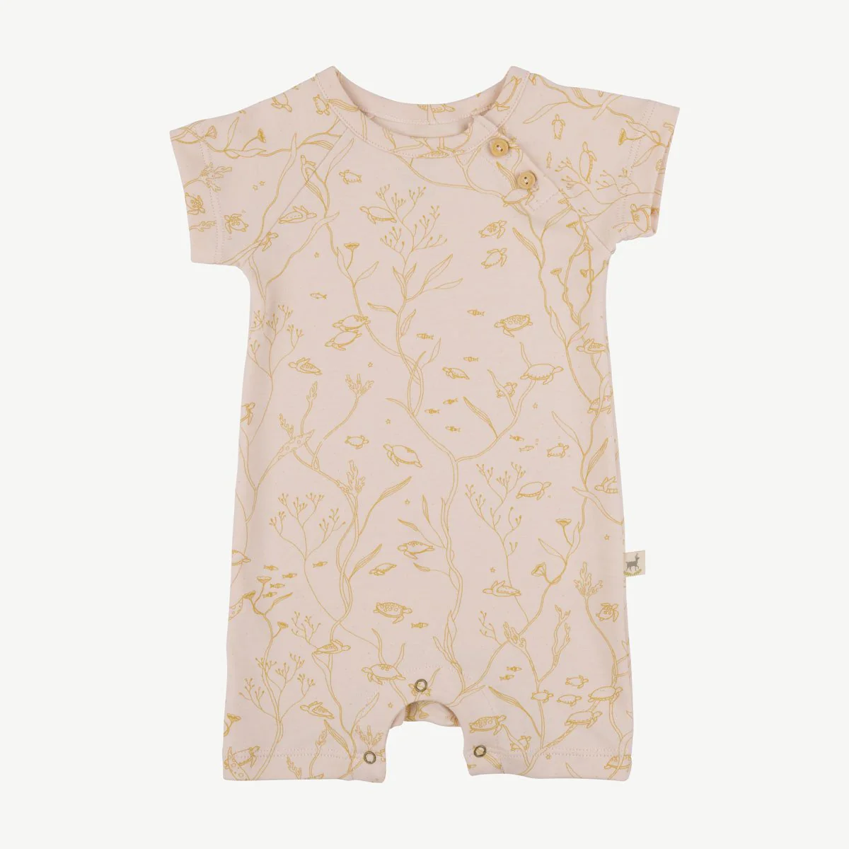 Enterizo 'sea turtles' silver peony