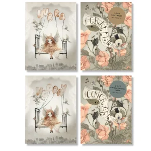 2 Tarjetas de felicitación - Roses