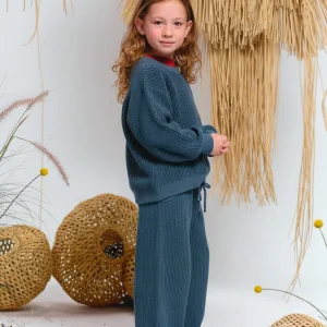 Suéter Tejido - Rib - Two-Tone Blue