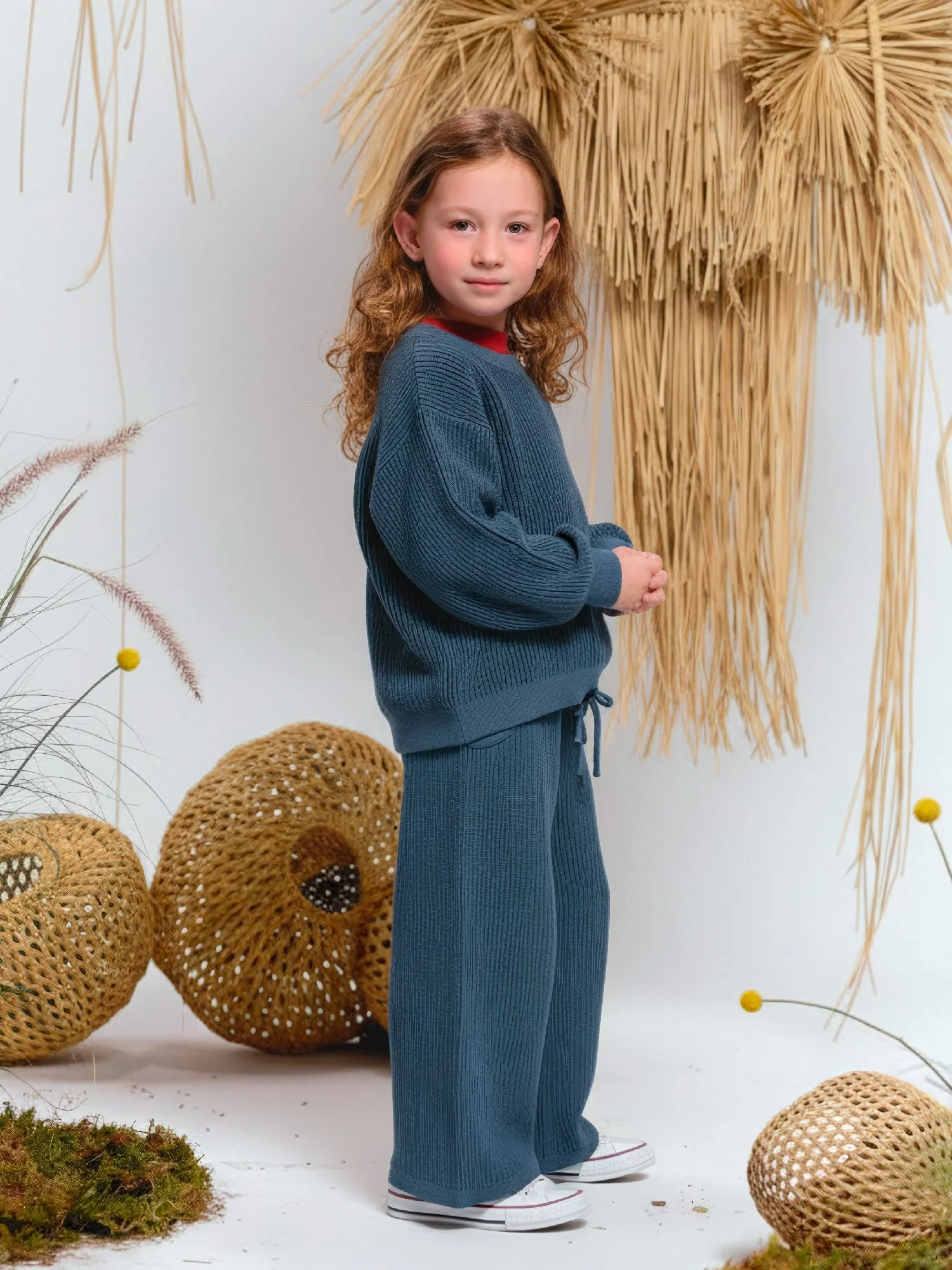 Suéter Tejido - Rib - Two-Tone Blue