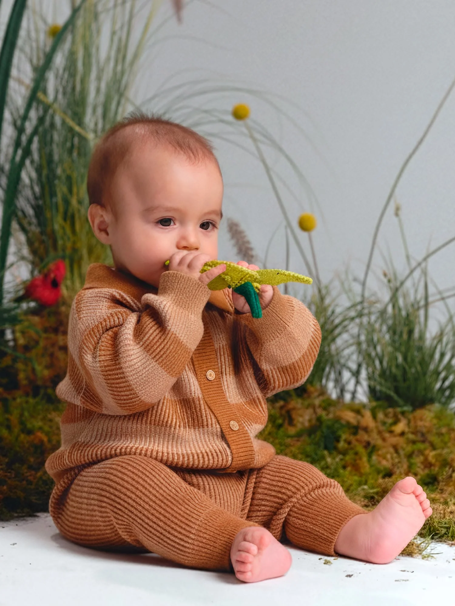 Pantalón Tejido - Rib - Two-Tone Cashew - Imagen 3