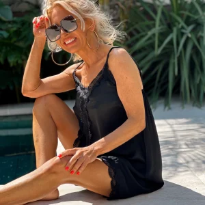 VESTIDO LENCERO BRUNA NEGRO