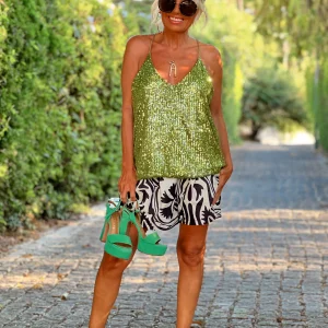 TOP LENTEJUELAS PISTACHO