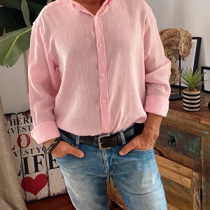 CAMISA LINO PATRICIO ROSA