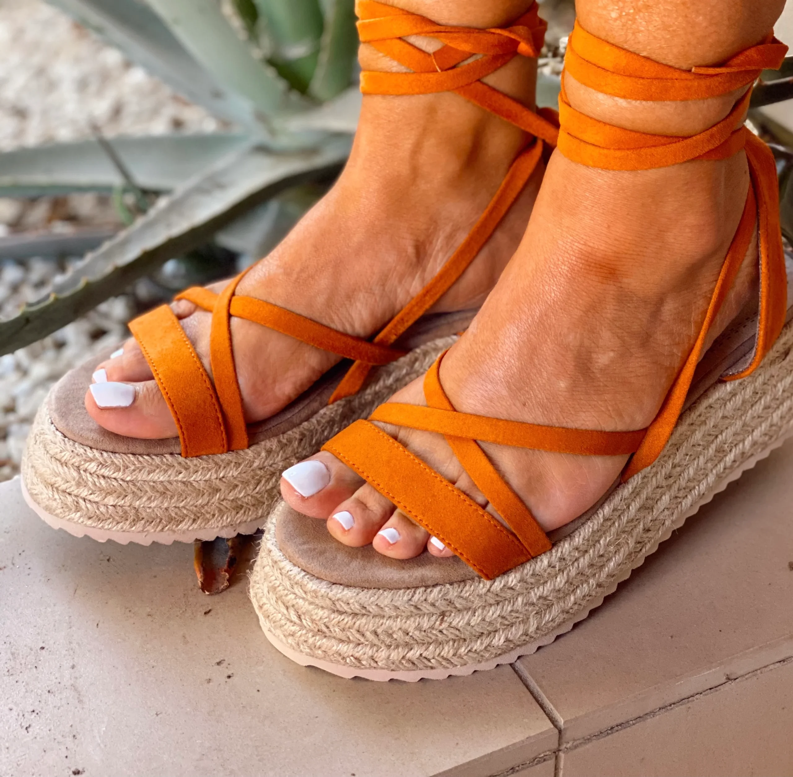 SANDALIAS LAZOS TERRACOTA - Imagen 5