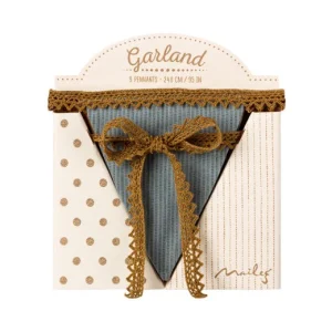 Guirnalda verde - 2,4 mts - 9 banderines