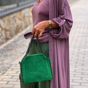 CONJUNTO TOP-CHAQUETA BRILLO RITA ROSA