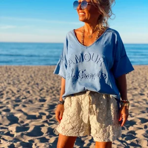 SHORT ENCAJE ESTHER BEIGE