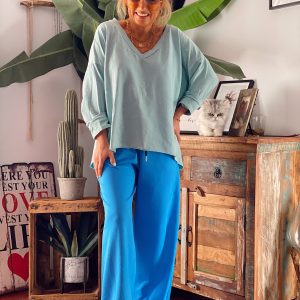 PANTALÓN LARGO CONFORT AZUL