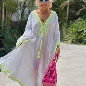 VESTIDO LONGUE OMBRE BLANCO