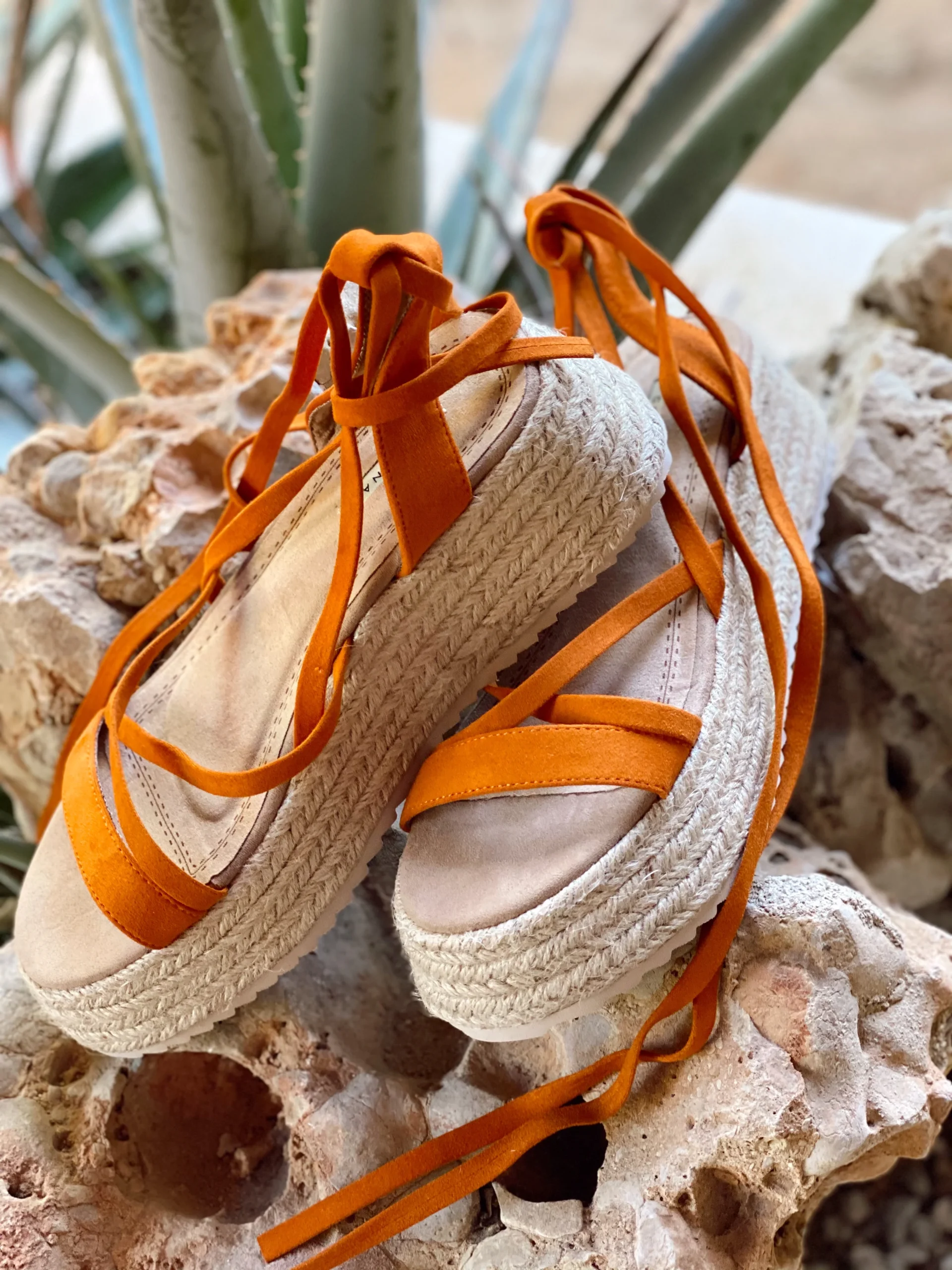 SANDALIAS LAZOS TERRACOTA - Imagen 7