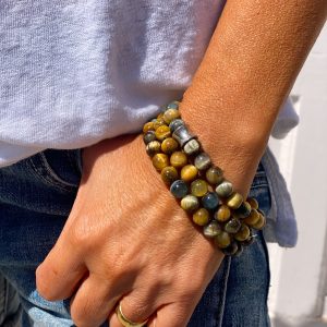 PULSERAS FIDJI PERLA MEZCLA DE MARRÓN