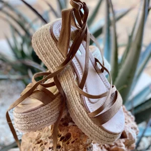 SANDALIAS LAZOS MARRÓN