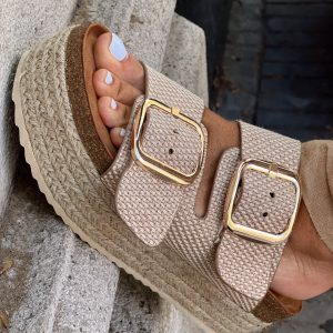 SANDALIAS PLATAFORMA CORINNE BEIGE