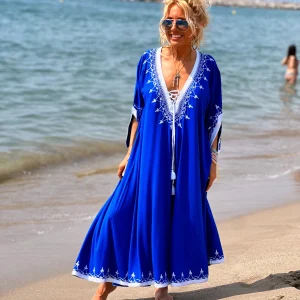 VESTIDO LONGUE OMBRE AZUL