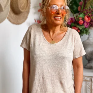 CAMISETA CAROLE BEIGE