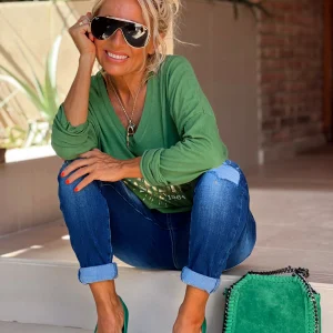 ZAPATOS DE TACÓN SHARON VERDE