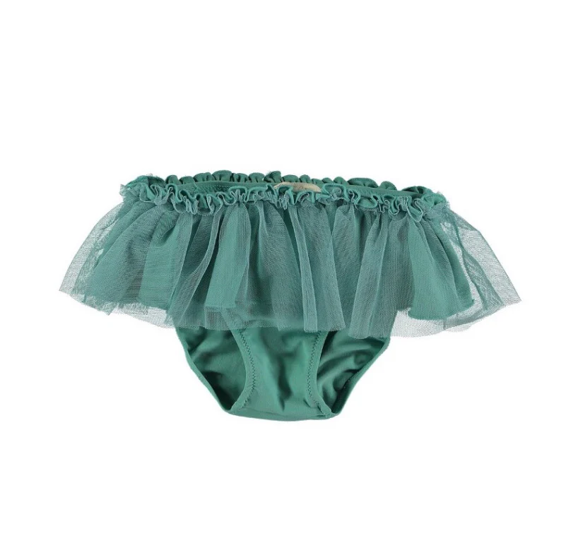 Culetín lycra y tul - verde piscina
