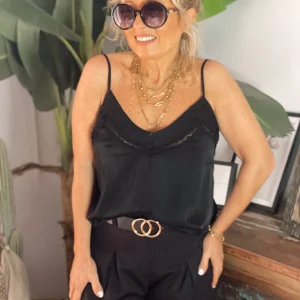 TOP LENCERO LUANA NEGRO