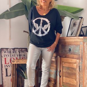 PANTALÓN POLIPIEL MARLON MATE PLATA