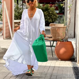 VESTIDO LONGUE OMBRE BLANCO