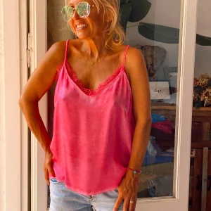 TOP LENCERO CON BOTONES MARY ROSA