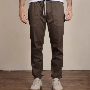 Jogger Tejido Plano Color Verde Militar Ref. 135051225