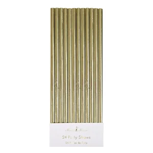 Pajitas de papel - oro