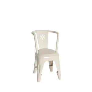 Silla de metal  -  blanca