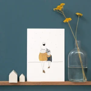 Lámina - Love mum and boy winter