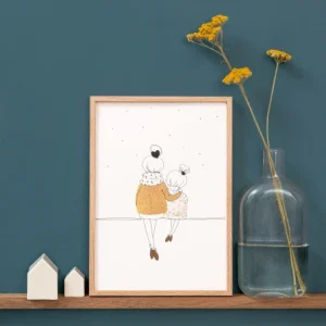 Lámina - Love mum and girl winter