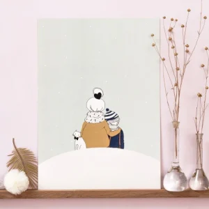 Lámina - Bajo la nieve niño