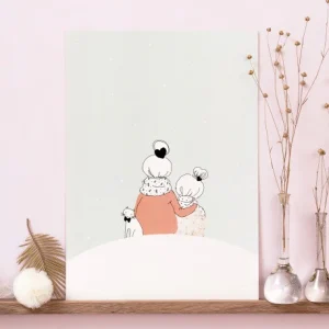 Lámina - Bajo la nieve niña