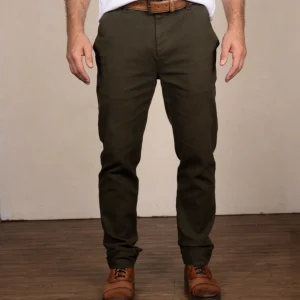 Pantalón Clásico Color Verde Militar Ref. 111111225