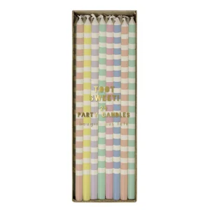 Pastels velas a rayas