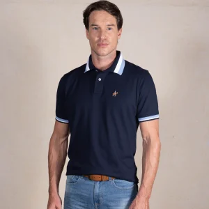 Polo Contraste Color Azul Navy Ref. 130331225