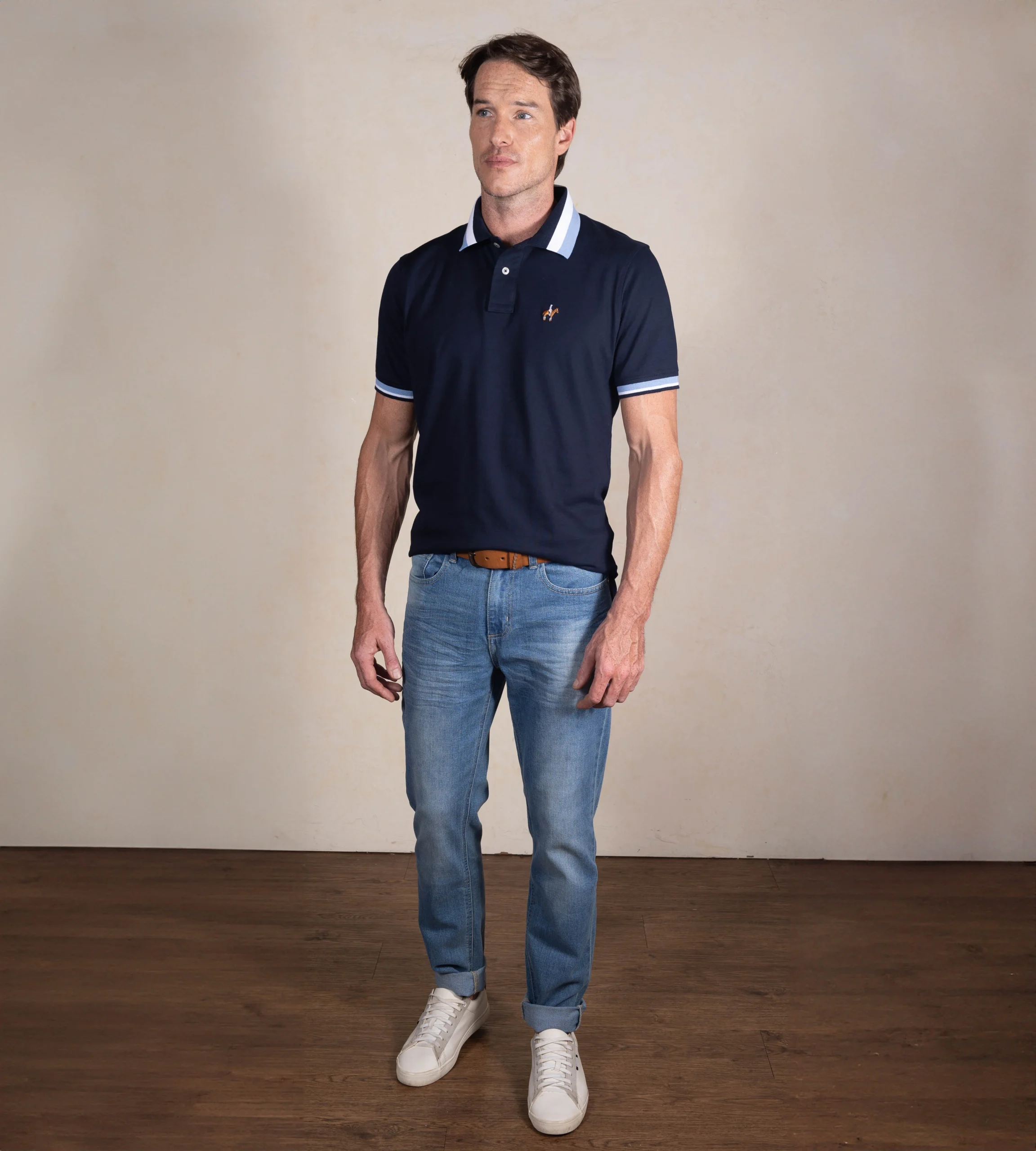 Polo Contraste Color Azul Navy Ref. 130331225 - Imagen 3