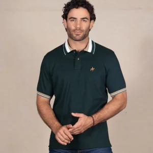 Polo Contraste Color Verde Petróleo Ref. 130261225