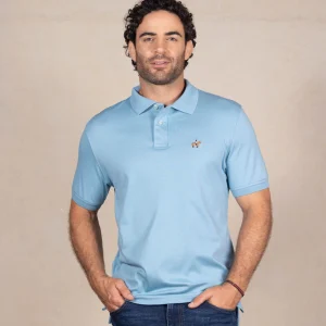 Polo Fondo Entero Color Mineral Blue Ref. 101141225