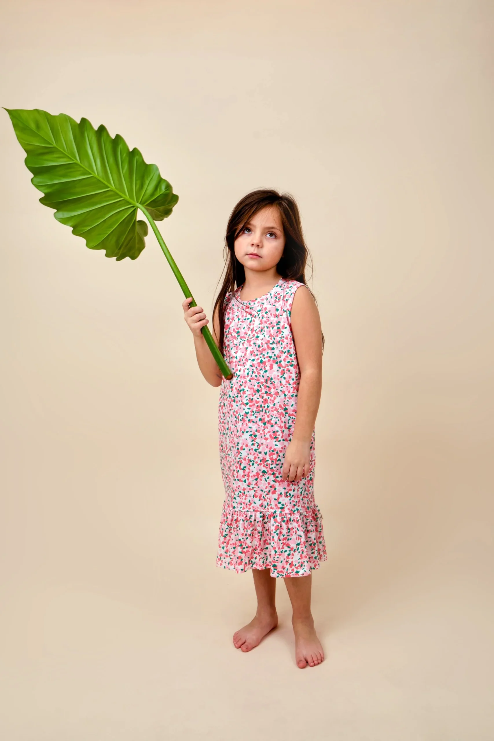 Vestido Manga Cero - Flores - Crema - Imagen 4