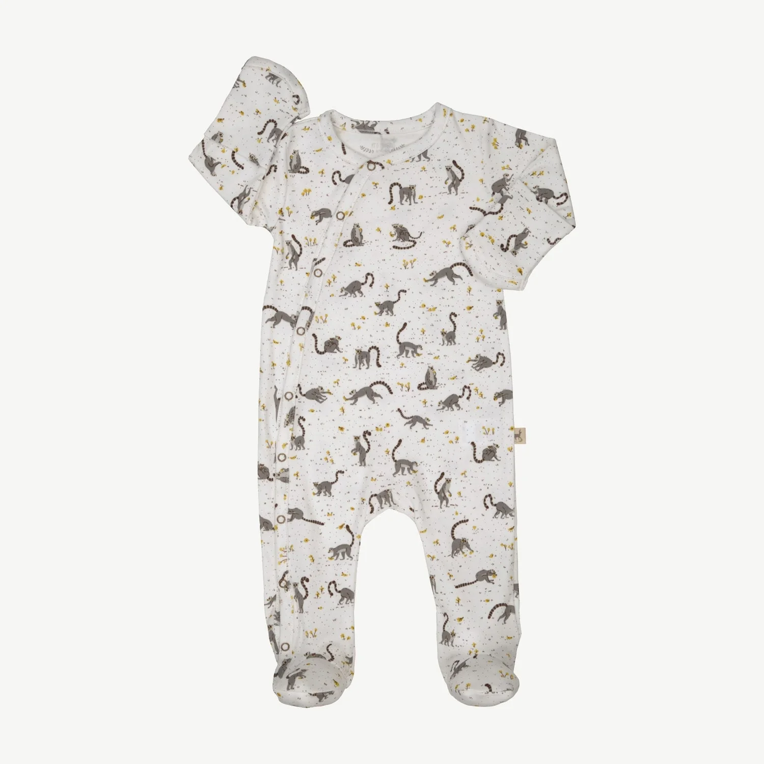 Pijama con Patitas - Lemures - Crema - Imagen 3