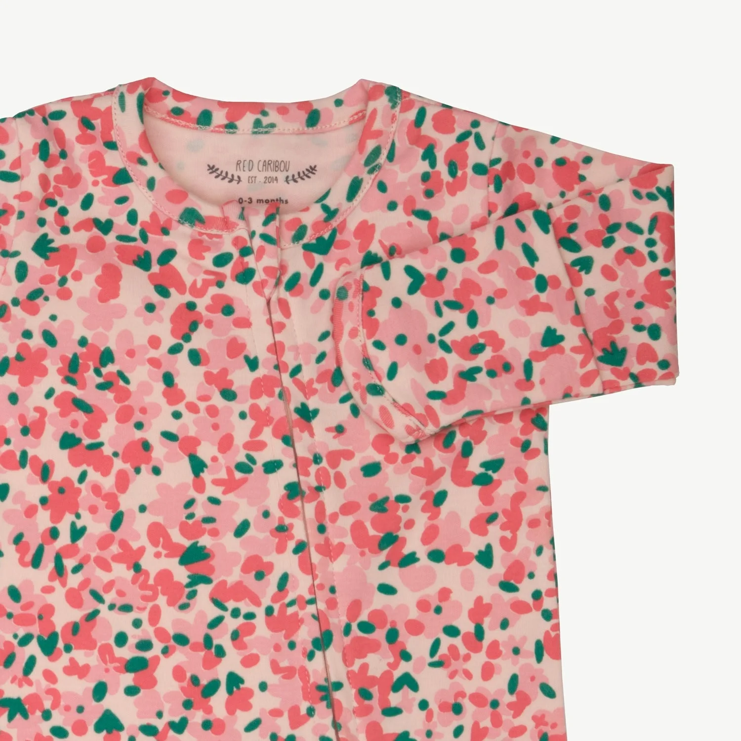 Pijama con Cierre - Flores - Durazno Suave - Imagen 4