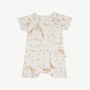 Enterizo Manga Corta - Historia - Crema