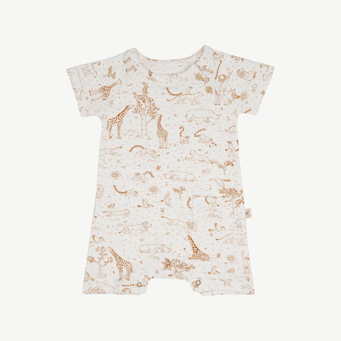 Enterizo Manga Corta - Historia - Crema