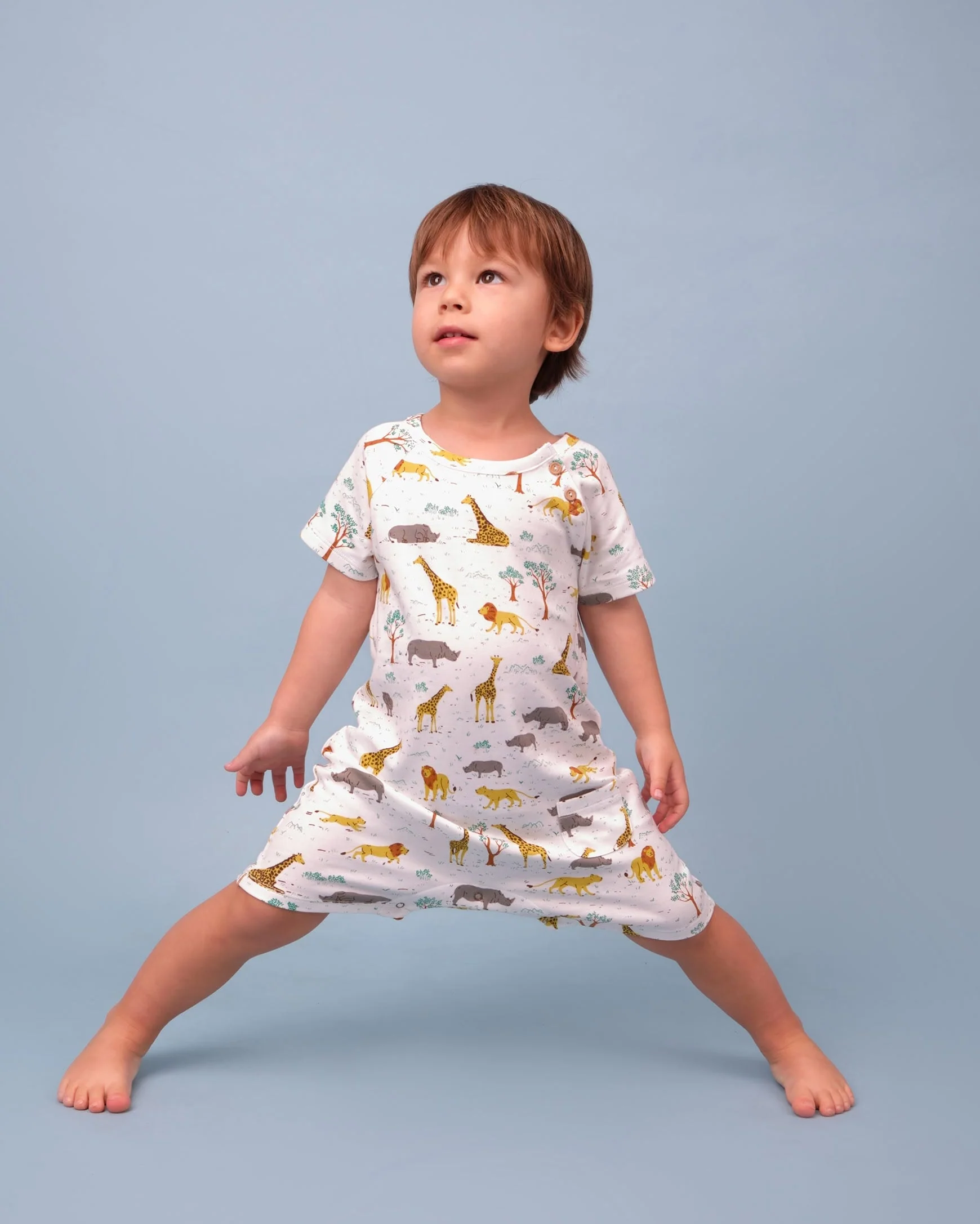 Enterizo Manga Corta - Safari - Crema - Imagen 5